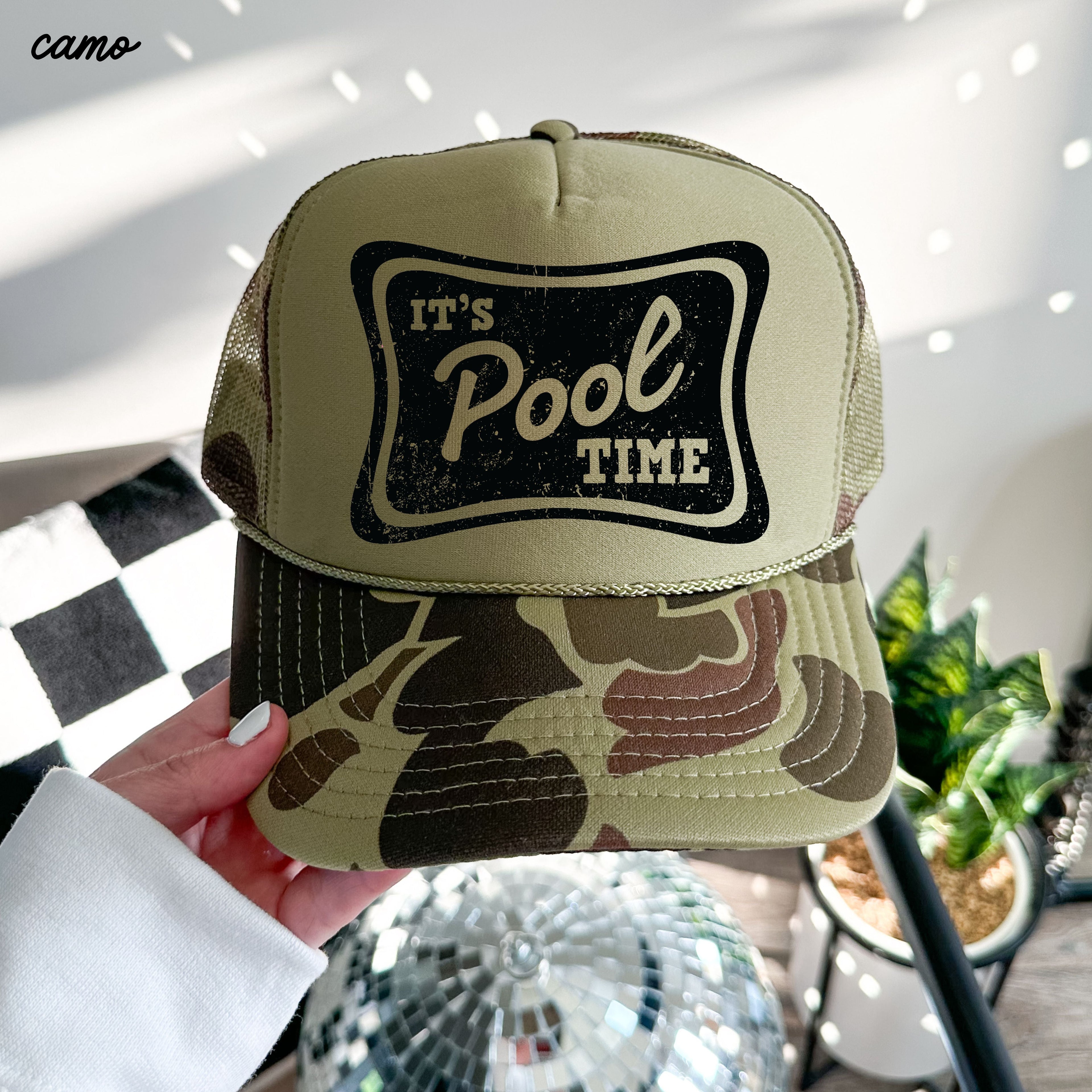 It's Pool Time Trucker Hat *12 COLORS